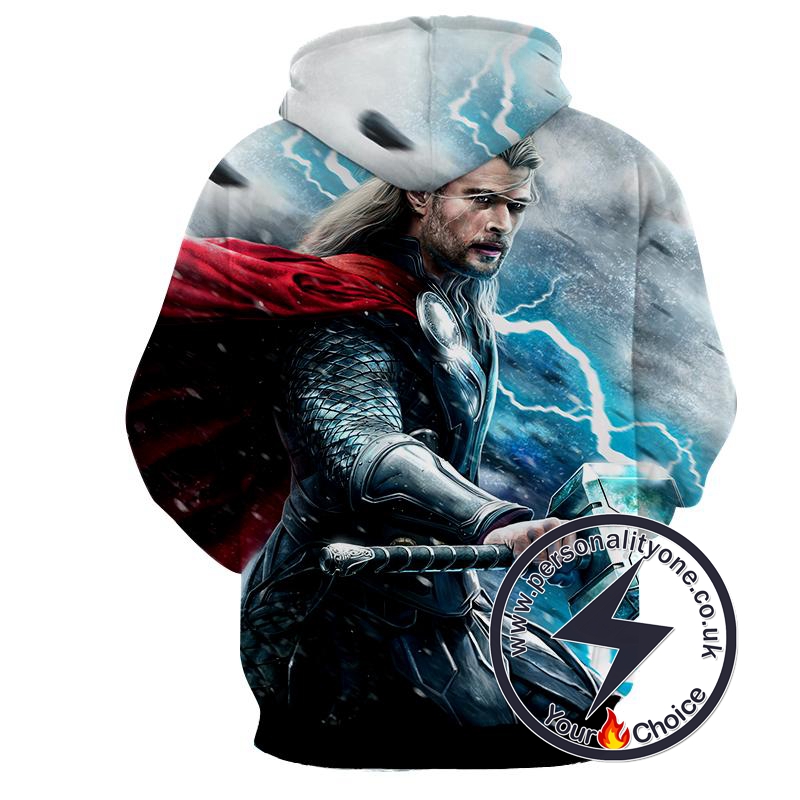 Thor Electric Mjolnir - Thor 3D - Hoodies